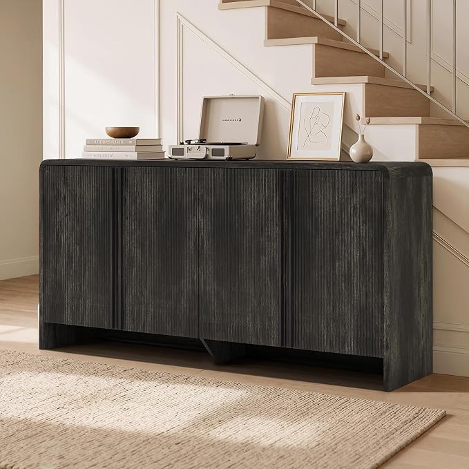 AMERLIFE 63" Fluted Sideboard Buffet Cabinet - Image 8