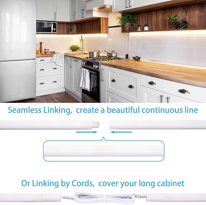 Under Cabinet Lights, Plug in, Seamlessly Linkable 12 Inch, 6 - Image 2