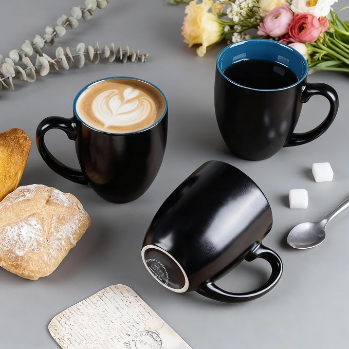 GBhome 12oz Coffee Mugs Set of 6, Large Ceramic Coffee Mugs - Image 4