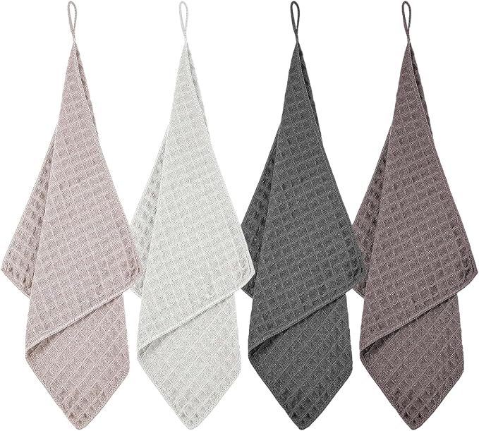 4 Pcs Barista Towels 11.8 Inch Waffle Weave Microfiber Cloths by Unknown