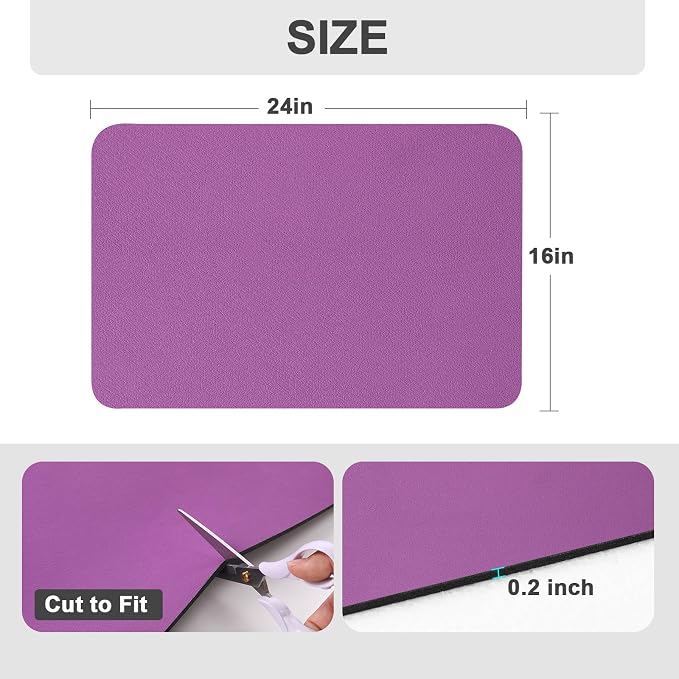 Ecotrim Absorbent Coffee Mat, Stain Hiding PU Leather Surface, Non-Slip Natural - Image 5