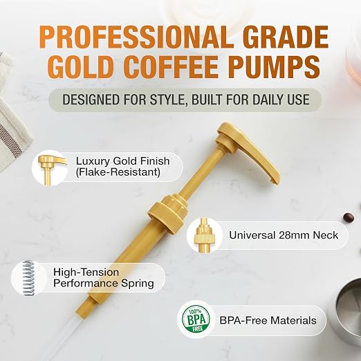 PERMINKS Premium Coffee Syrup Pump Dispenser, Fits 750ml Torani, Skinny & - Image 3