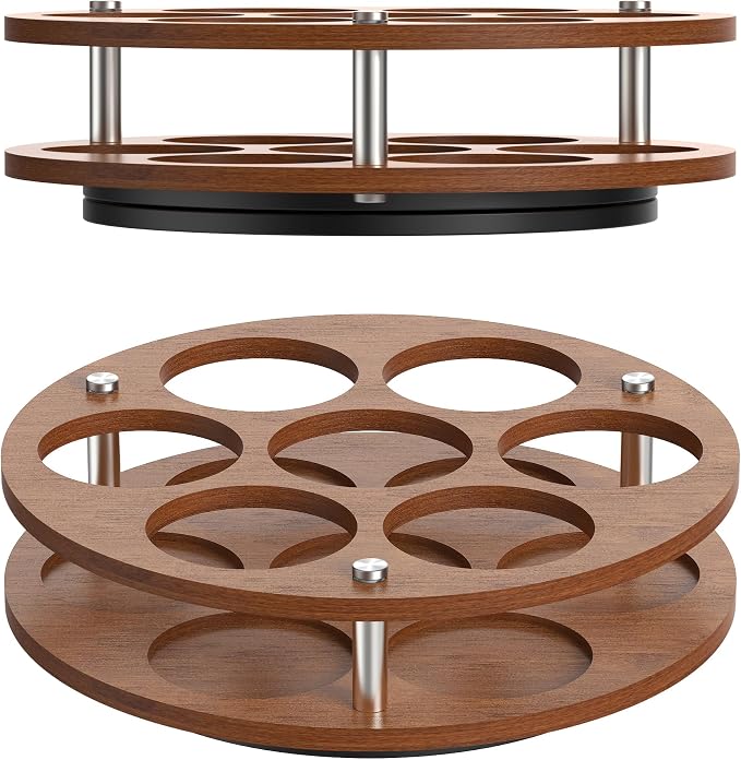 Rotating Coffee Syrup Organizer Rack, Syrup Bottle Stand Holder - Image 7