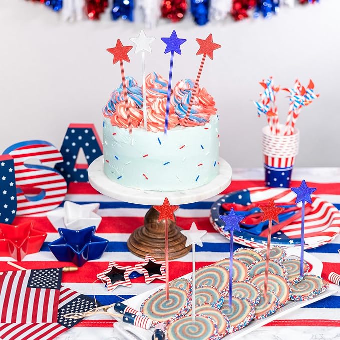 36 Pcs 4th of July Patriotic Cocktail Stirrers - Image 4