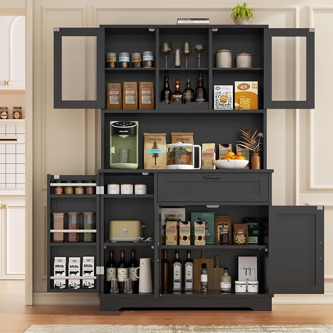 Vongrasig Farmhouse Pantry Cabinet - Image 3