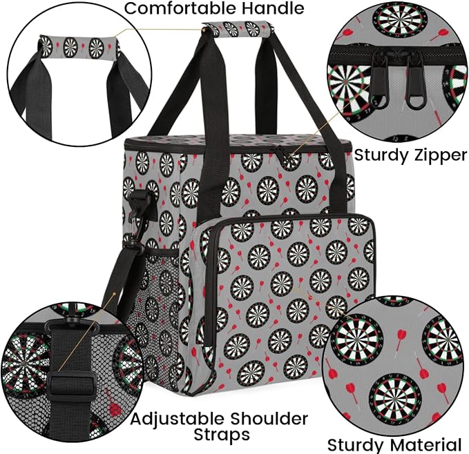 Dart Board Coffee Maker Travel Bag, Dart Board Large Carrying Storage Case - Image 6