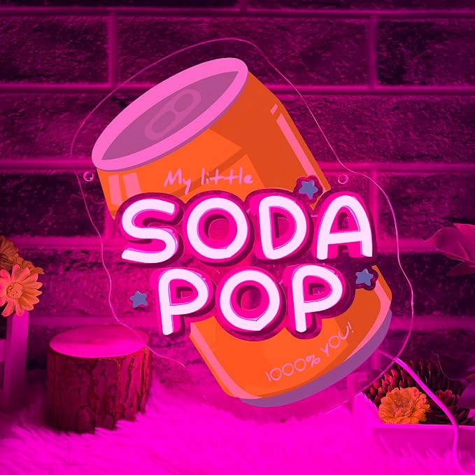 Allball Soda Pop Neon Sign, Beverage Neon Light USB Powered LED Soda Can by Unknown