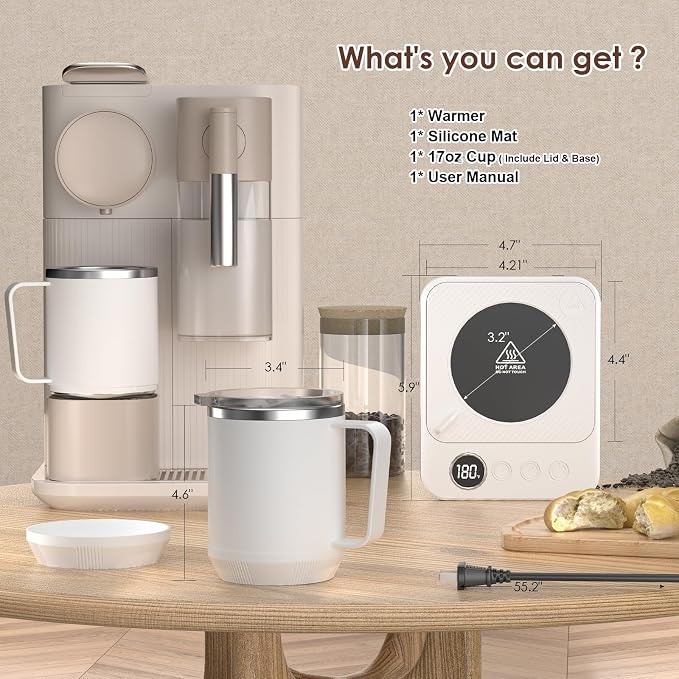 Felibeaco Coffee Mug Warmer & Mug Set - Image 7