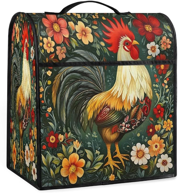 Rooster Kitchen Aid Mixer Cover Compatible Stand Mixer Dust Cover | Flower by YoYoYuchong