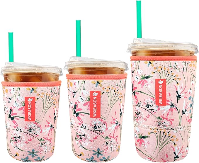 WK IEASON Reusable Iced Coffee Cup Sleeve by WKIEASON
