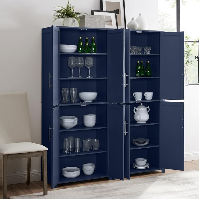 Crosley Furniture Savannah 2-Piece Pantry Storage Cabinet Set - Image 7