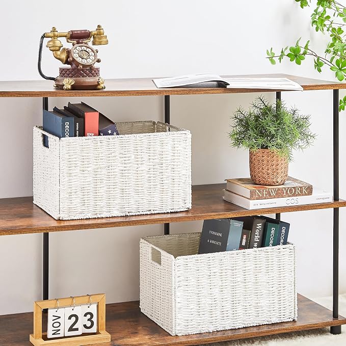 Vagusicc Wicker Storage Basket, Small Storage Baskets - Image 3