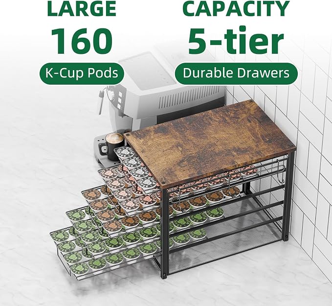 Simple Trending 5 Tier Coffee Pod Holder - Image 7