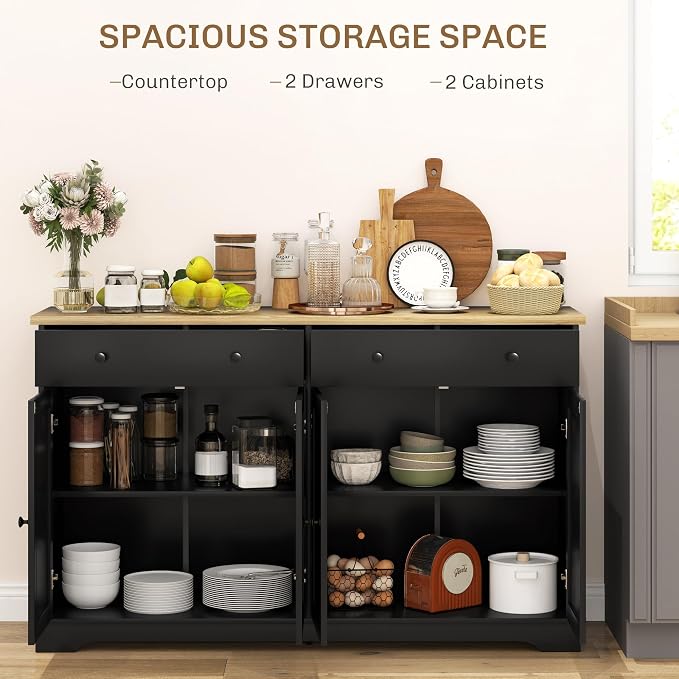 HOMCOM Sideboard Buffet Cabinet - Image 4