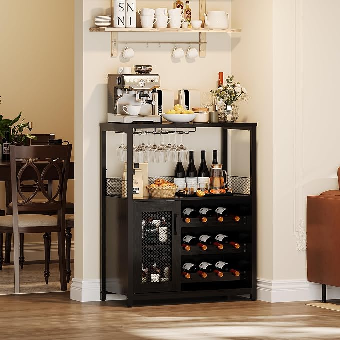 PeakPursuit 3-Tier Wine Bar Cabinet - Image 7