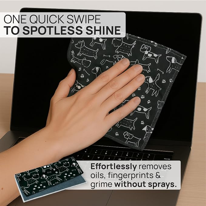 Microfiber Wholesale Quick Cloth Glasses Cleaning Cloths – 5x7, 2 Pack - Image 2