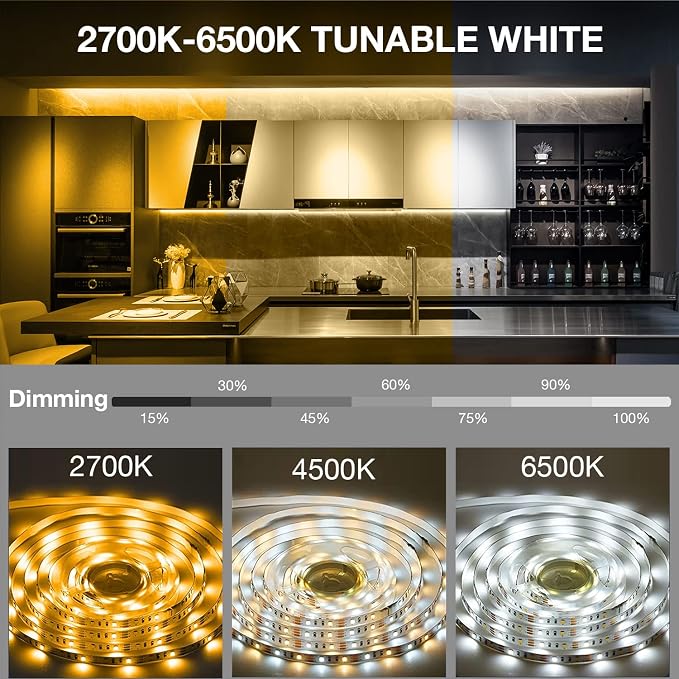 DAYBETTER 8 PCS Under Cabinet Lighting Kit, Bright Under Cabinet Lights - Image 2