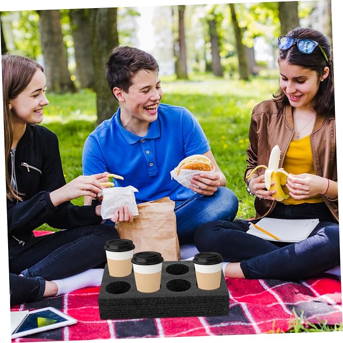 Multi- Hole Cup Holder Drink Carrier Portable Drink Carrier Resuable Coffee Cup - Image 5
