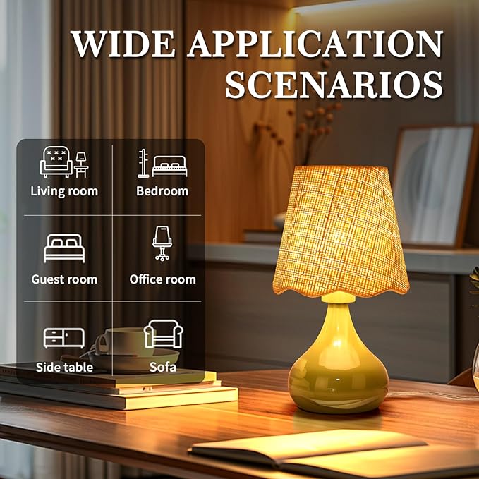 Green Small Touch Control Table Lamp - Image 3