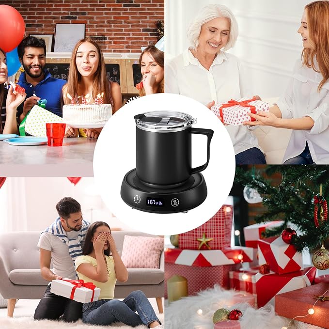 Coffee Mug Warmer & Mug Set, Electric Beverage Cup Warmer - Image 9
