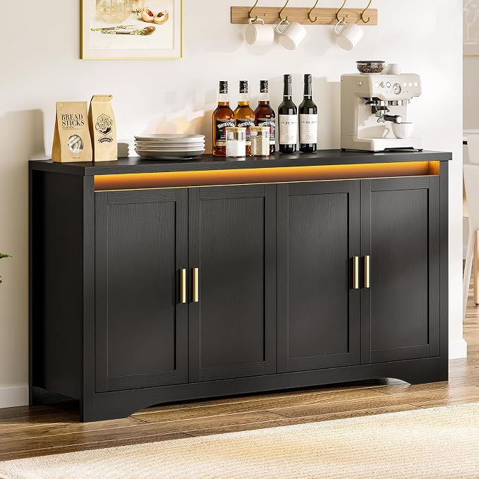 60'' Sideboard Buffet Cabinet by Unknown
