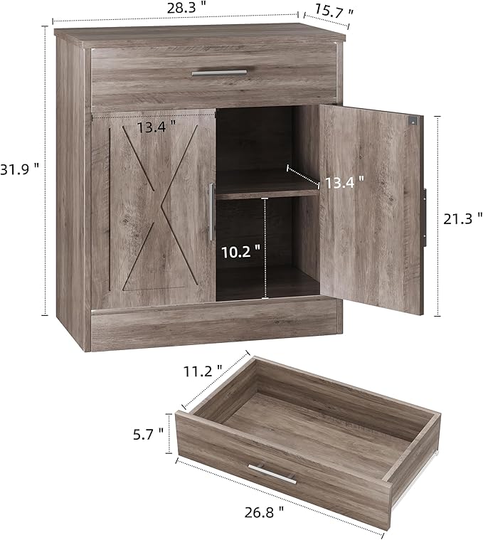 Shintenchi Farmhouse Storage Cabinets - Image 3