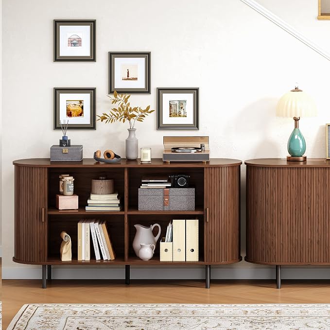 Buffet Cabinet with Storage, Coffee Bar Cabinet with Adjustable Shelf, Console - Image 8