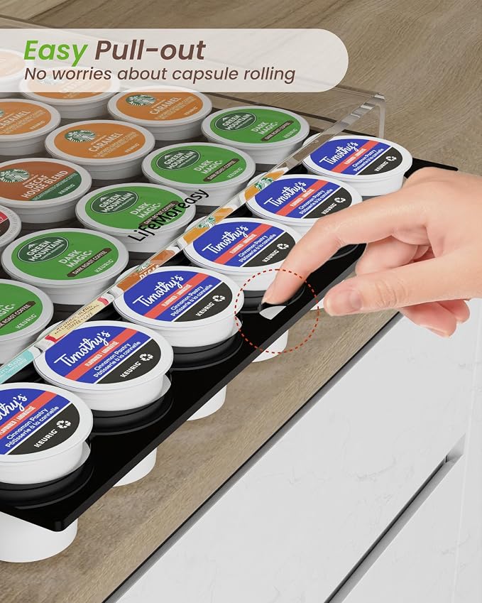 K Cup Holder, Coffee Pod Holder Drawer Capsule Display Storage - Image 4