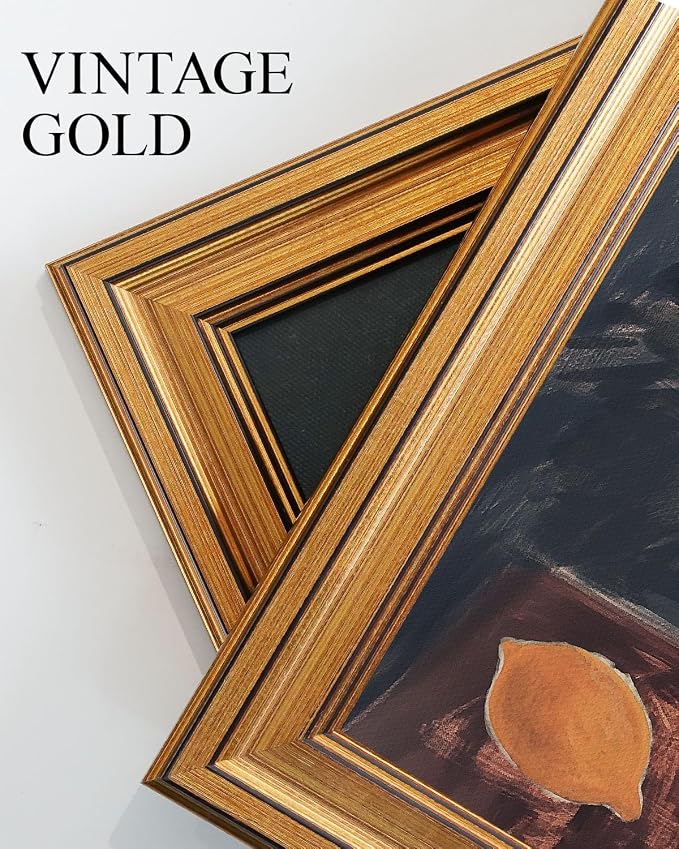 VIYYIEA Gold Framed Canvas Wall Art, Dark Hummingbird PhotoArt Prints Home Decor - Image 6