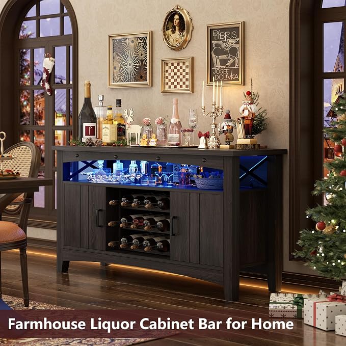 Armocity Farmhouse Bar Cabinet - Image 3