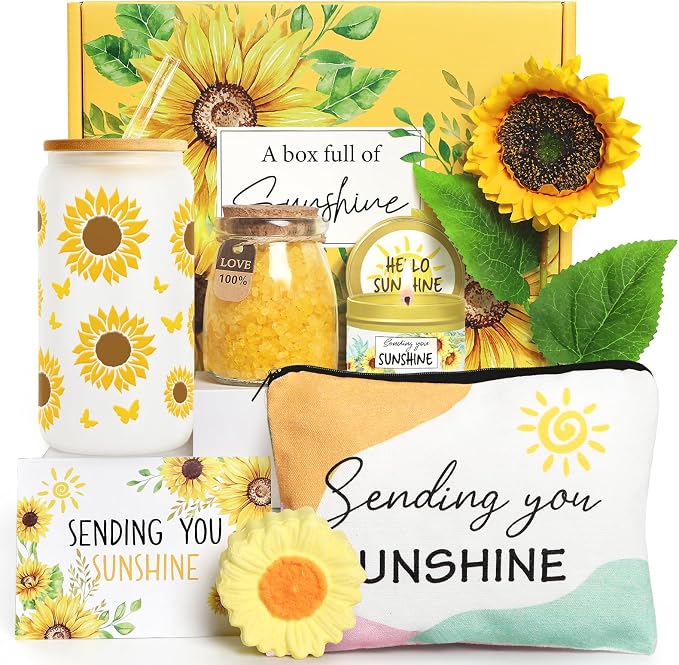 Birthday Gifts for Women Sunflower Gifts Get Well Soon, Sending Sunshine Gift by Frerdui