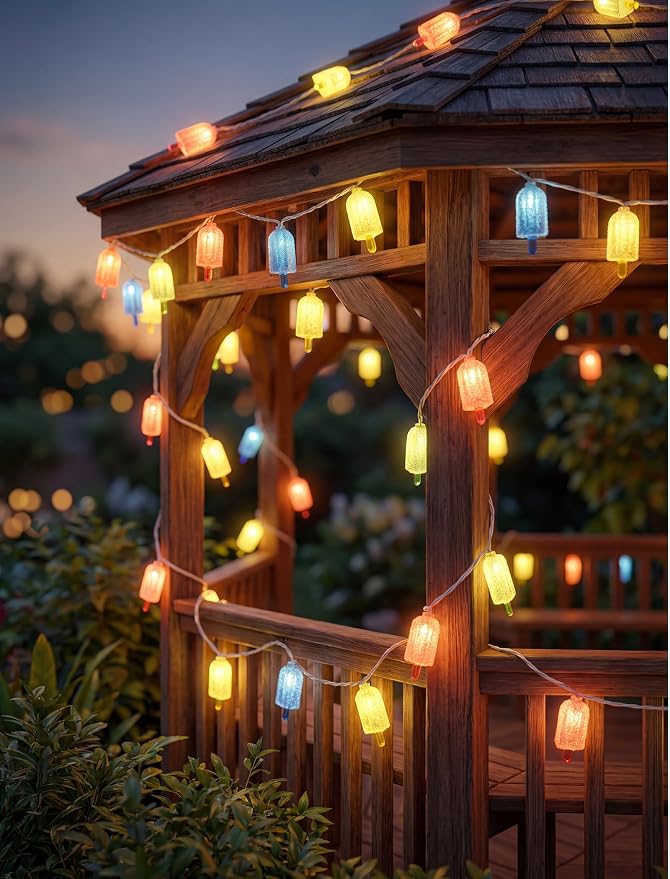 10 LED Popsicle String Lights, Indoor Outdoor Plug in Fairy Lights - Image 9