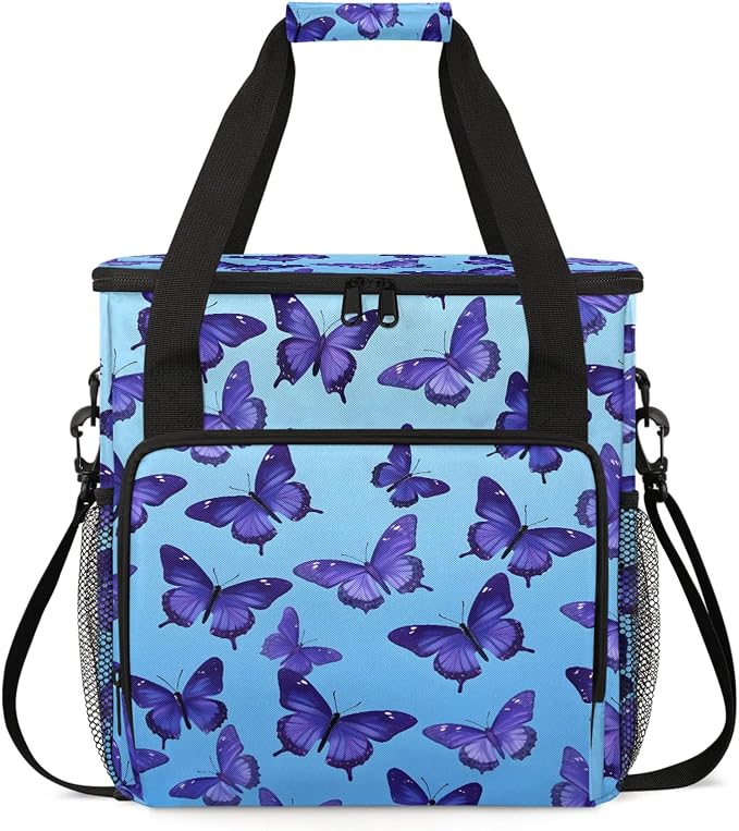 Butterfly Animals Coffee Maker Carring Bag, Large Insulated Storage Organizer by Home