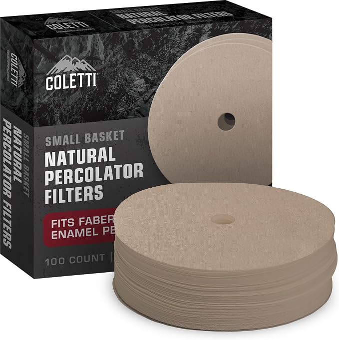 COLETTI Percolator Coffee Pot Filters – Camping Coffee Filter – Disc Coffee by COLETTI