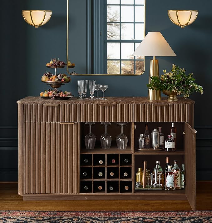win2win Fluted Sideboard Buffet Cabinet - Image 5