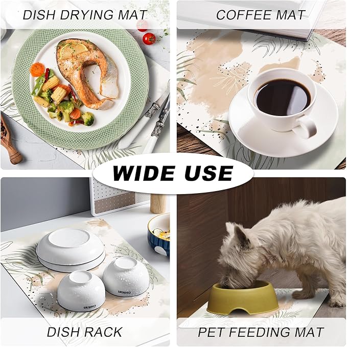Coffee Mat, Coffee Bar Accessories Fit Under Coffee Maker Espresso Machine - Image 7