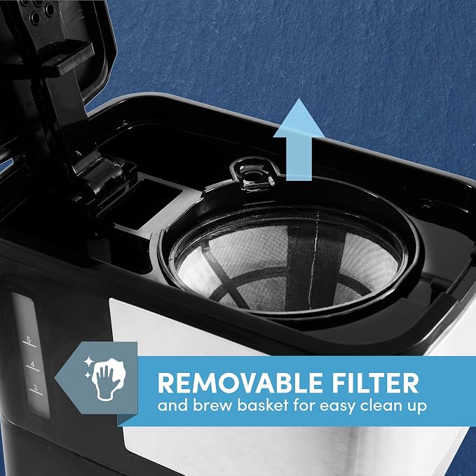 Elite Gourmet EHC9420 Automatic 5-Cup Brew & Drip Coffee Maker - Image 4