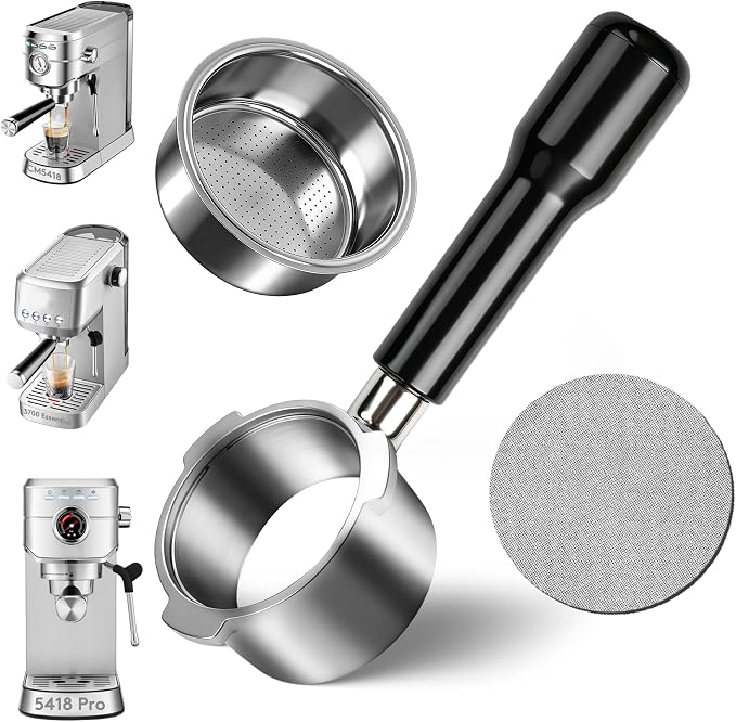 51mm Bottomless Portafilter for CASABREWS CM5418 & 3700Essential, 3 Ears by MiHeeHome