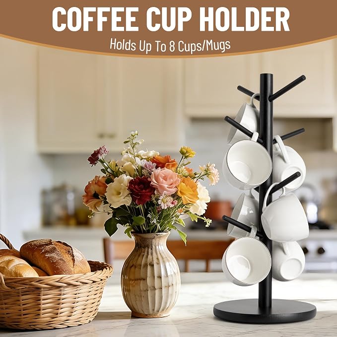 MyLifeUNIT Mug Holder Tree, 360° Rotated Coffee Cup Holder - Image 3