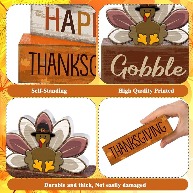 Lineshading 4 Pcs Fall Decorations - Image 6