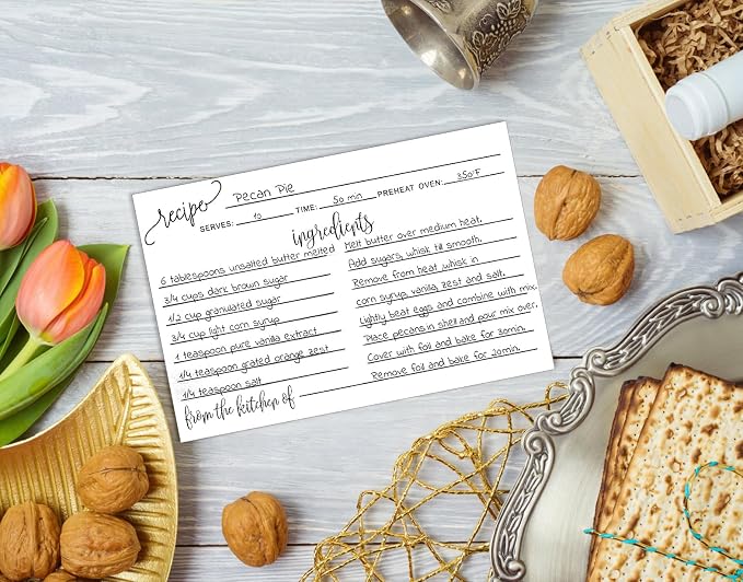 Dahey Double Sided Recipe Cards 4x6 - Image 2
