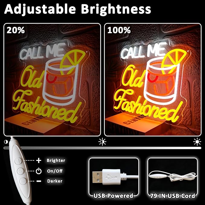 Call Me Old Fashioned Neon Sign - Image 3