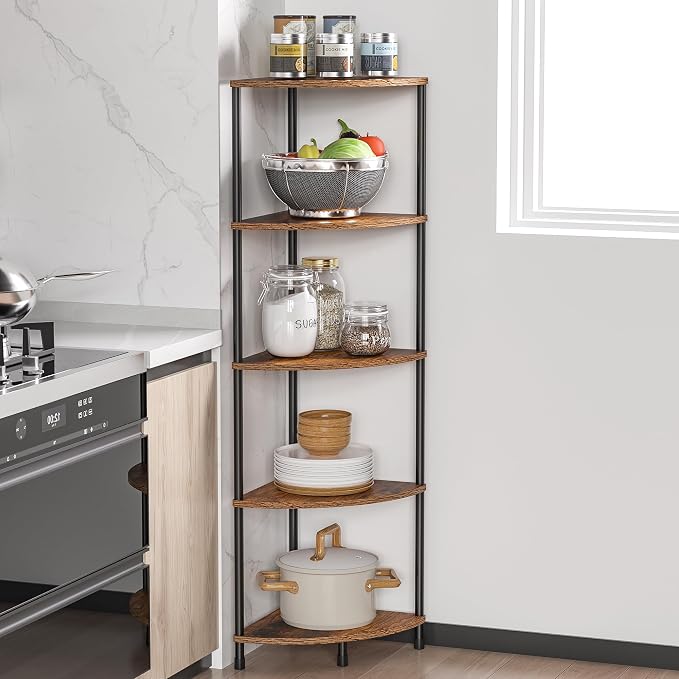 Corner Plant Stand Shelf, 5 Tier Tall Shelf Plant Stand - Image 3