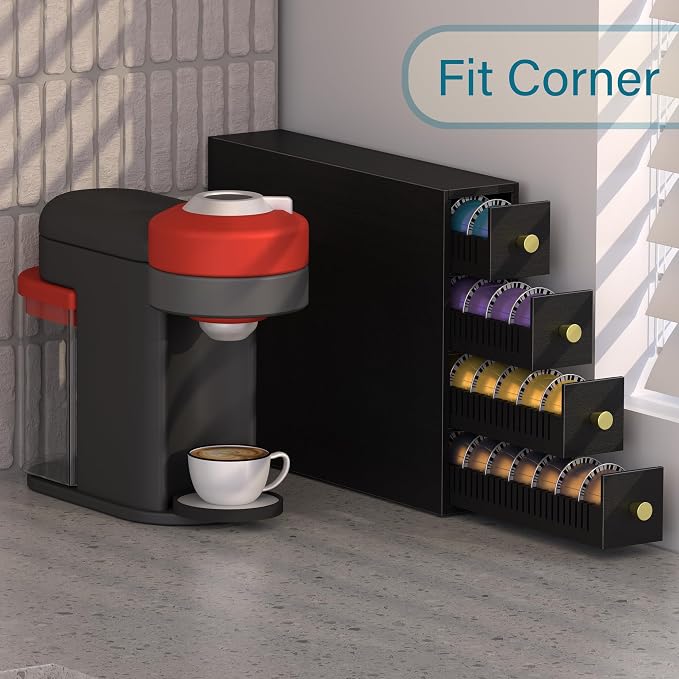 Suli Coffee Pod Holder, 52 Pods Large Capacity, 4-Tier Coffee Pod Organizer - Image 8