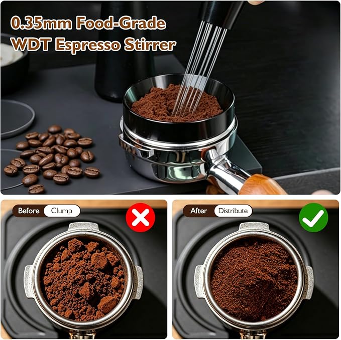 Espresso Accessories Kit 51mm, 7-Pcs Espresso Coffee Tamper Tool Set - Image 5