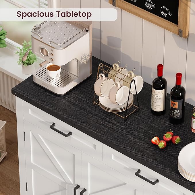 usikey Large Sideboard Buffet Cabinet - Image 7