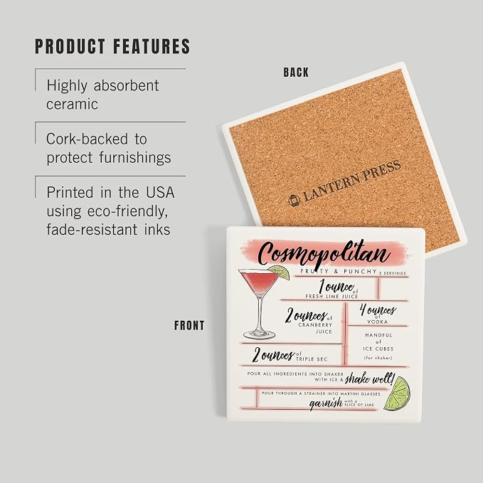 Lantern Press Cosmopolitan, Cocktail Recipe - Image 3