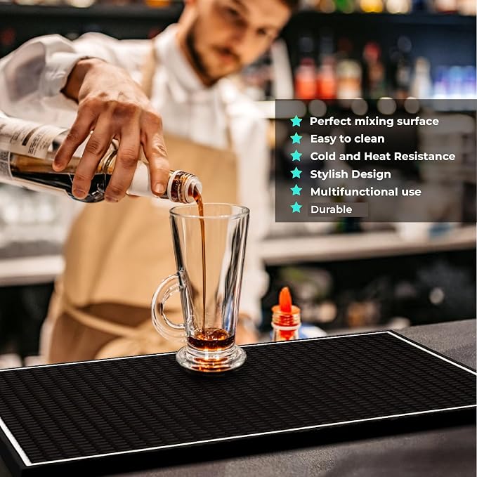 Bar Mat, 18 x 12 Rubber Coffee Bar Mats - Image 7