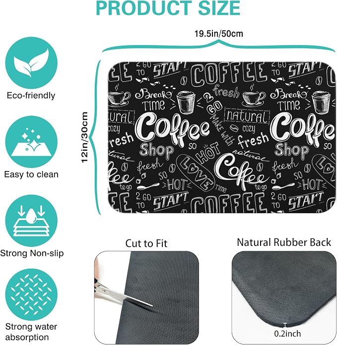 Super Absorbent Anti-Slip Silicone Dish Drying Mats - Image 5