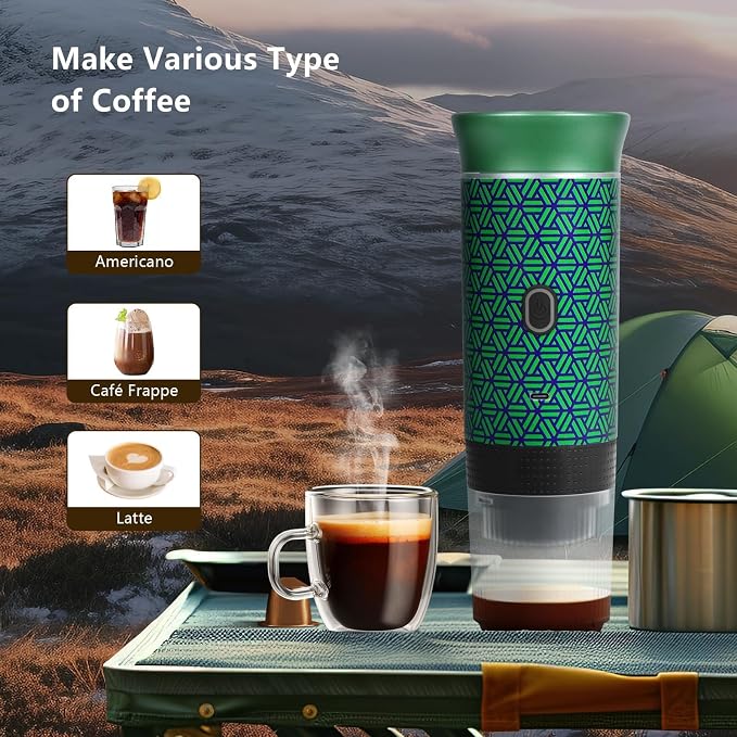 HX HECLX Coffee Maker Gift Set for Camping, Battery Powered Portable Electric - Image 5